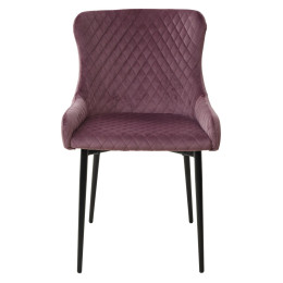 Стул САЛЬЕРИ, цвет сиреневый #C10, велюр/ черный каркас М-City