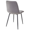 Стул DUBLIN G062-40 серый, велюр / темно-серый каркас М-City