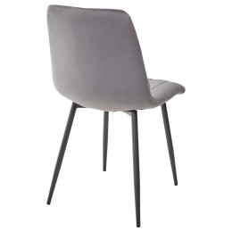 Стул DUBLIN G062-40 серый, велюр / темно-серый каркас М-City