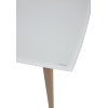 Стол ELIOT 140 Super white glass+Wood М-City