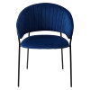 Стул ГЕММА, цвет Синий Confetti, велюр / черный каркас М-City