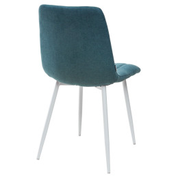 Стул DUBLIN UF860-12B зеленый хром, ткань/белый каркас М-City