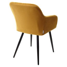 Стул BRANDY BLUVEL-68 желтый/ черный каркас, М-City