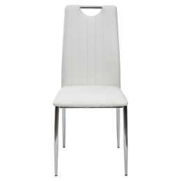 Стул COMFORT 999 PU#601B-10 белый, экокожа М-City