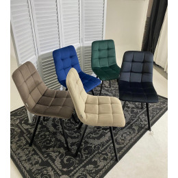 Стул CHILLI SQUARE BLUVEL-78 GREEN, велюр М-City