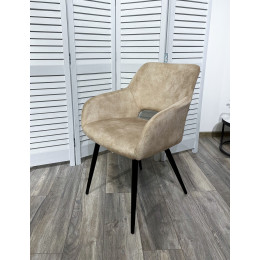 Стул ALLY VBP-210 античный бежевый/ черный каркас M-City