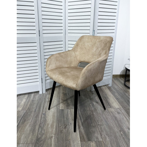 Стул ALLY VBP-210 античный бежевый/ черный каркас M-City