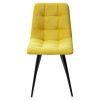 Стул CHILLI-Q желтый #H19, велюр / черный каркас М-City
