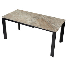 Стол CORNER 120 GLOSS ATHENS BROWN SINTERED STONE / BLACK М-City