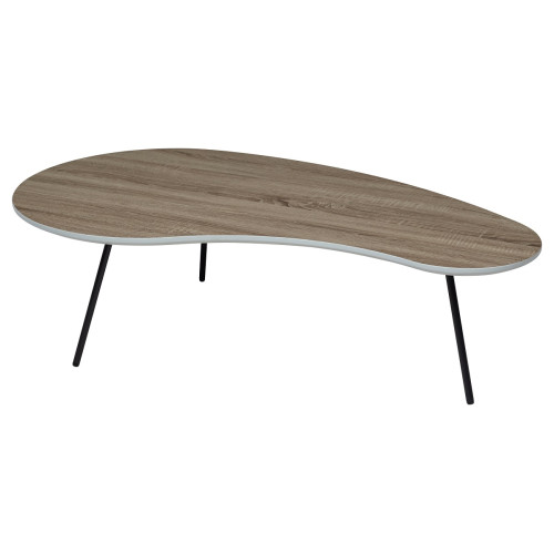 Стол журнальный WOOD61 #4 дуб серо-коричневый винтажный M-city