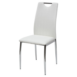 Стул COMFORT 999 PU#601B-10 белый, экокожа М-City