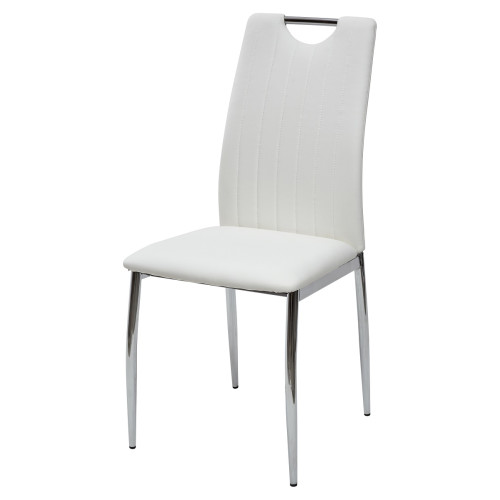 Стул COMFORT 999 PU#601B-10 белый, экокожа М-City