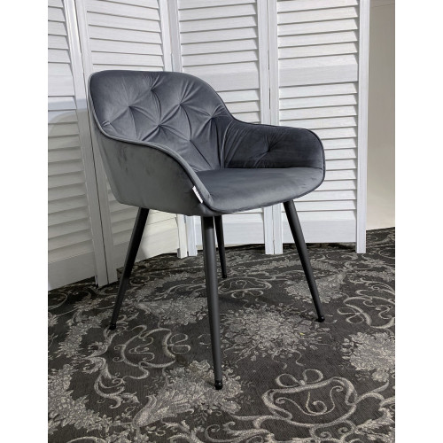 Стул BREEZE G108-12 антрацит/темно-серый каркас, велюр М-City