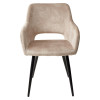 Стул ALLY VBP-210 античный бежевый/ черный каркас M-City