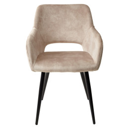 Стул ALLY VBP-210 античный бежевый/ черный каркас M-City