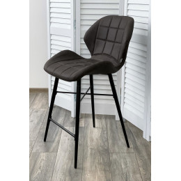 Полубарный стул MARCEL COWBOY-#104 темно-серый (H=65cm), ткань микрофибра М-City