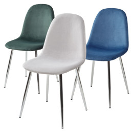 Стул PESCARA UF910-02 LIGHT GREY, велюр М-City