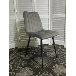 Стул DUBLIN G062-40 серый, велюр / темно-серый каркас М-City