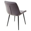 Стул ХОФМАН, цвет темно-серый B-27, велюр, 2шт./1к / черный каркас М-City