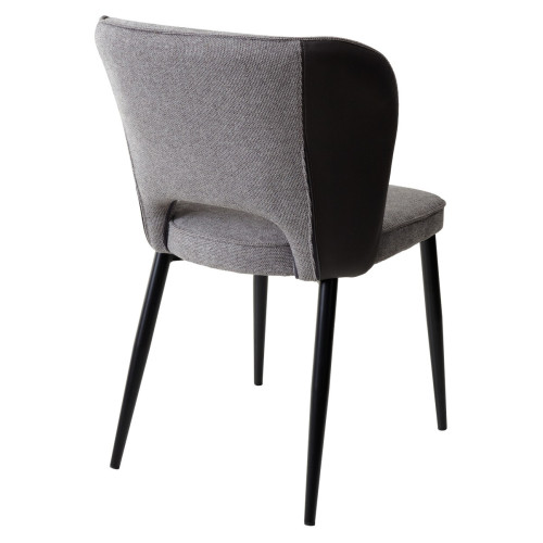 Стул HERMES WZ2042-22 серый камень, фактурный велюр/ HK017-11 графит, М-City