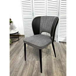Стул HERMES WZ2042-22 серый камень, фактурный велюр/ HK017-11 графит, М-City