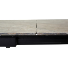 Стол CORNER 120 GLOSS ATHENS BROWN SINTERED STONE / BLACK М-City