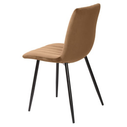 Стул DUBLIN G108-72 тоффи/ черный каркас, велюр М-City