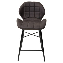 Полубарный стул MARCEL COWBOY-#104 темно-серый (H=65cm), ткань микрофибра М-City