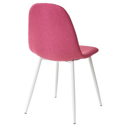 Стул CASSIOPEIA G064-23 фуксия, ткань/ белый каркас М-City