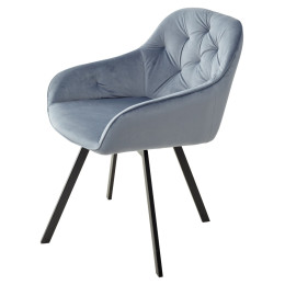 Стул GALE BLUVEL-06 BLUE поворот.360 град., велюр М-City