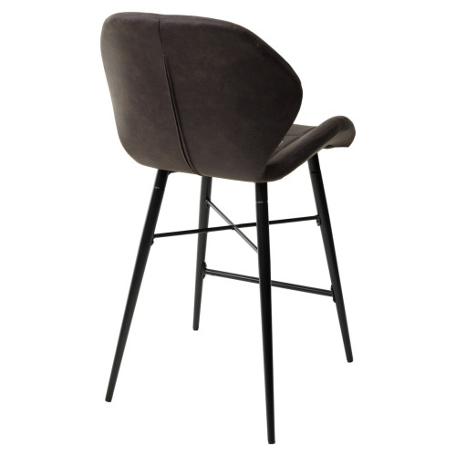 Полубарный стул MARCEL COWBOY-#104 темно-серый (H=65cm), ткань микрофибра М-City
