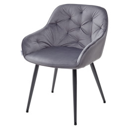 Стул BREEZE G108-12 антрацит/темно-серый каркас, велюр М-City