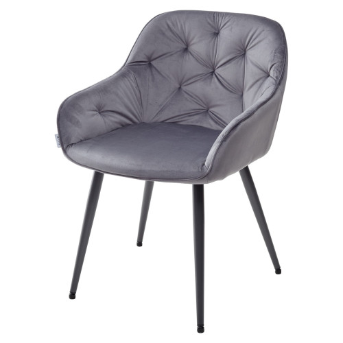 Стул BREEZE G108-12 антрацит/темно-серый каркас, велюр М-City