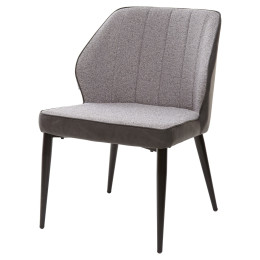 Стул-кресло RIVERTON антрацитовый меланж FC-09/ экокожа антрацит RU-08 М-City