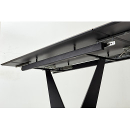 Стол Ниагара 140 Светлое дерево, итальянская керамика / черный каркас М-City