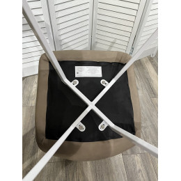 Стул ASHTON RU-09 серо-бежевый винтаж/ белый каркас М-City