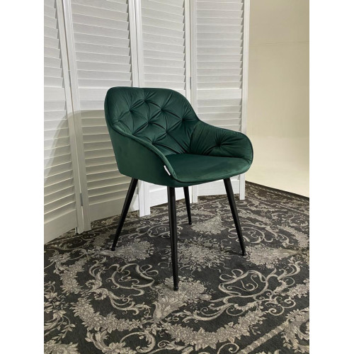 Стул BREEZE BLUVEL-78 GREEN/ черный каркас, велюр М-City
