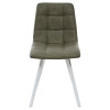 Стул CHILLI SQUARE RU-04 экокожа хаки, PU/ белый каркас М-City