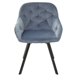 Стул GALE BLUVEL-06 BLUE поворот.360 град., велюр М-City