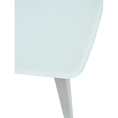 Стол ELIOT 120 FROSTED SUPER WHITE белое матовое стекло/ белый каркас М-City