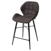 Полубарный стул MARCEL COWBOY-#104 темно-серый (H=65cm), ткань микрофибра М-City