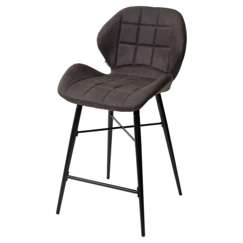 Полубарный стул MARCEL COWBOY-#104 темно-серый (H=65cm), ткань микрофибра М-City