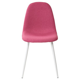 Стул CASSIOPEIA G064-23 фуксия, ткань/ белый каркас М-City