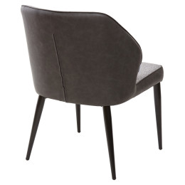 Стул-кресло RIVERTON антрацитовый меланж FC-09/ экокожа антрацит RU-08 М-City