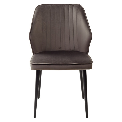 Стул SEATTLE-V ГРАФИТ #14, велюр / черный каркас М-City