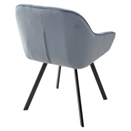 Стул GALE BLUVEL-06 BLUE поворот.360 град., велюр М-City