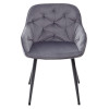 Стул BREEZE G108-12 антрацит/темно-серый каркас, велюр М-City
