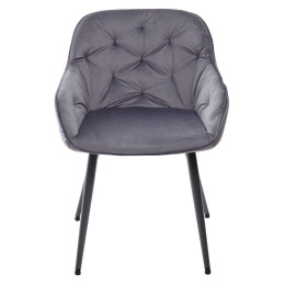 Стул BREEZE G108-12 антрацит/темно-серый каркас, велюр М-City