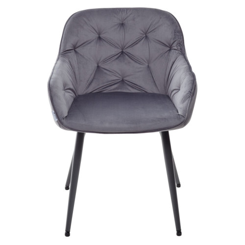 Стул BREEZE G108-12 антрацит/темно-серый каркас, велюр М-City