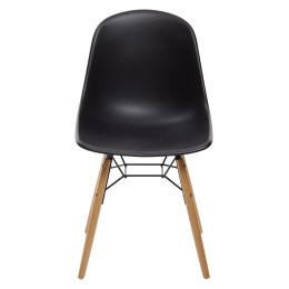 Стул BONNIE 292-DPP черный с деревянными ножками М-City